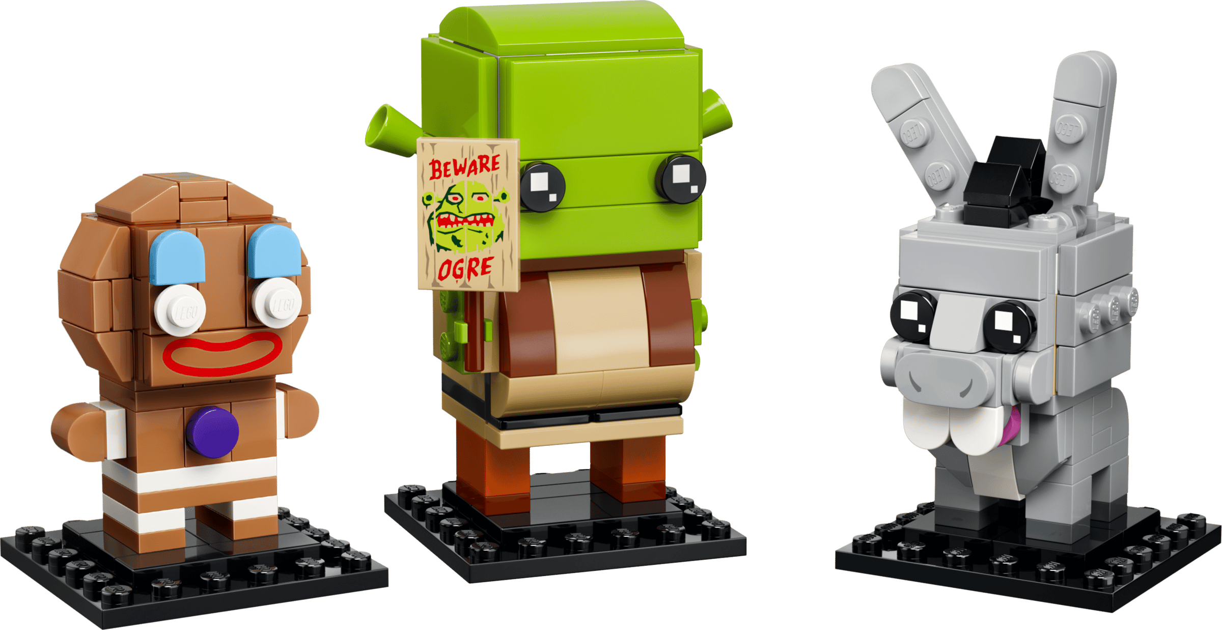 #40923 Shrek, Donkey & Gingy Figures
