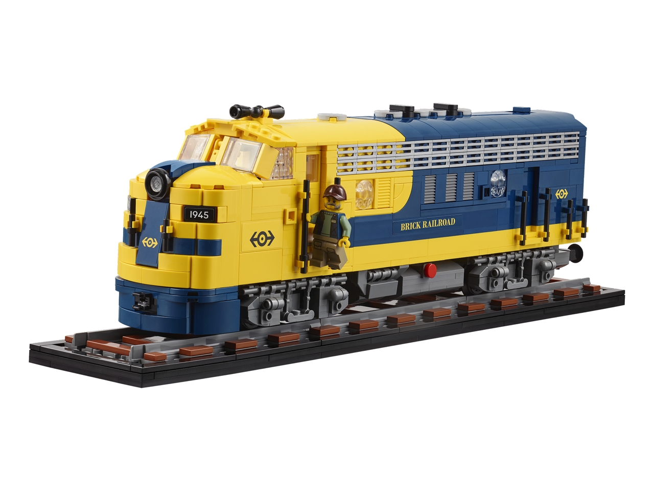 #10020 Brick Railroad Locomotive