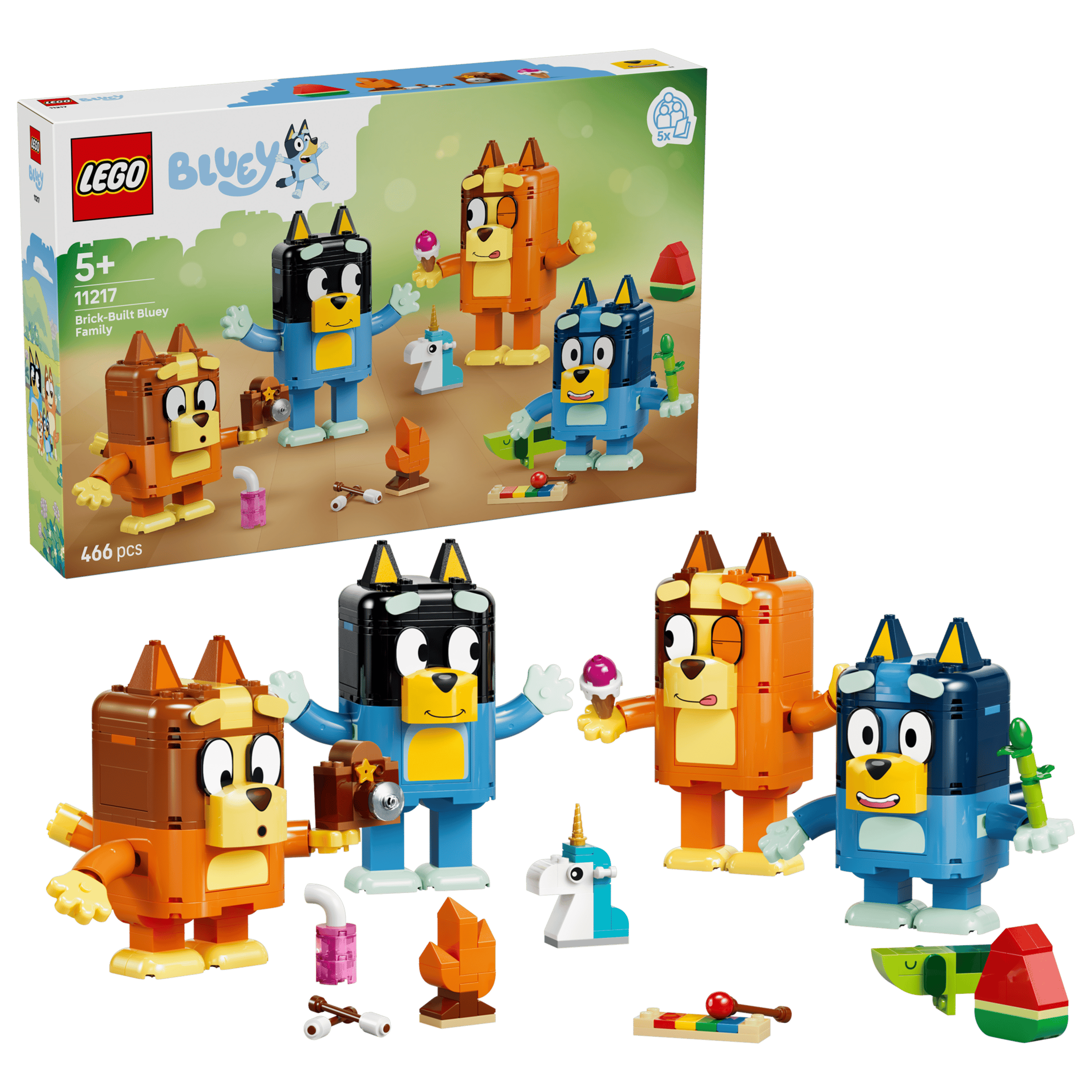 #11217 Brick-Built Bluey Family