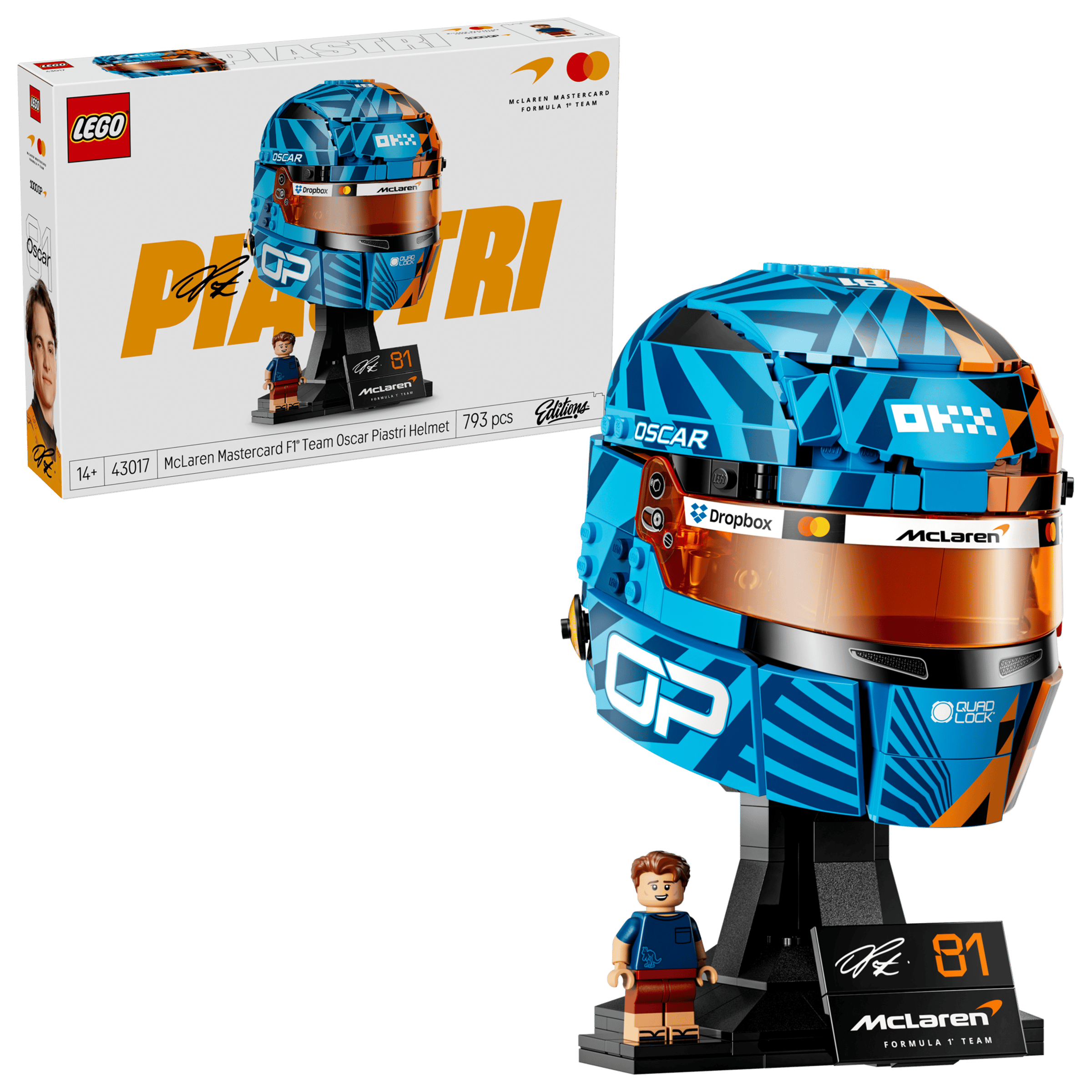 #43017 McLaren Mastercard F1 Team Oscar Piastri Helmet